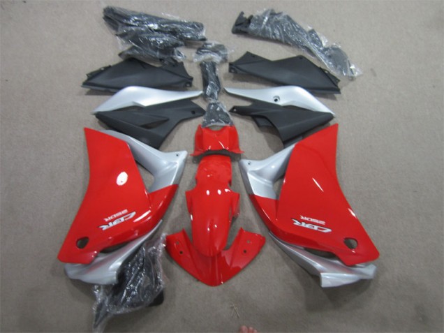 Vermelho Prata Preto Carenagem Honda CBR 125R 2011-2013 Vermelho Prata Preto Carenagem Honda CBR 125R 2011-2013