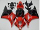 Vermelho Preto Abs Carenagem Honda CBR 600RR 2009-2012 Vermelho Preto Abs Carenagem Honda CBR 600RR 2009-2012