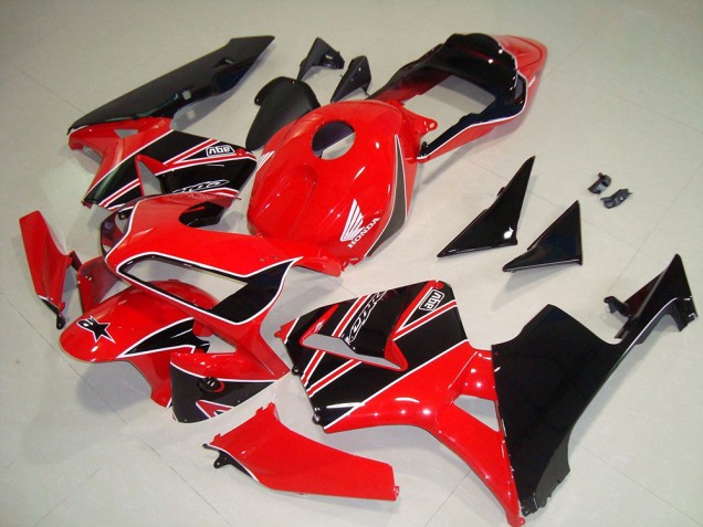 Vermelho Preto Abs Kits Completos Carenagem Honda CBR 600RR 2003-2004