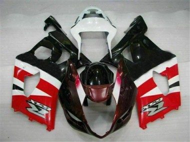 Vermelho Preto Abs Kits Completos Carenagem Suzuki GSXR 1000 K3 2003-2004
