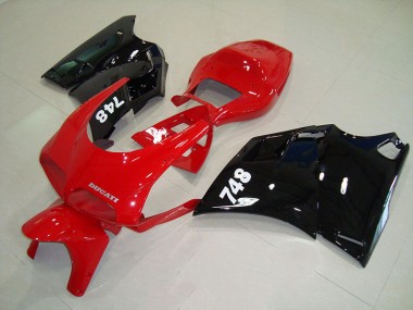 Vermelho Preto Abs Plástico Ducati 748 916 996 996S 1993-2005