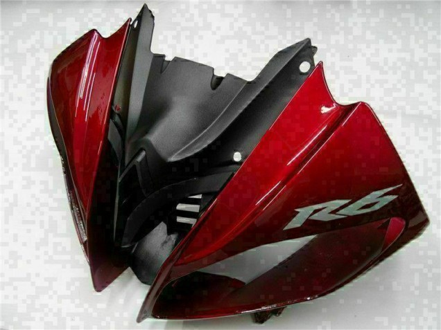 Vermelho Preto Abs Plástico Yamaha R6 2008-2016 Vermelho Preto Abs Plástico Yamaha R6 2008-2016