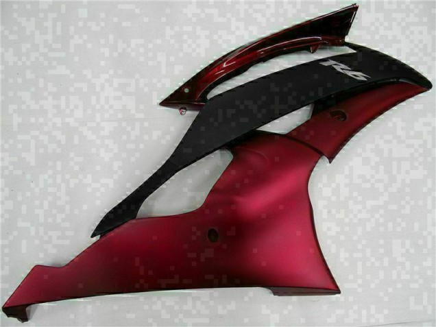 Vermelho Preto Abs Plástico Yamaha R6 2008-2016 Vermelho Preto Abs Plástico Yamaha R6 2008-2016
