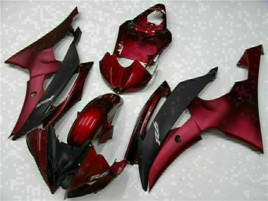 Vermelho Preto Abs Plástico Yamaha R6 2008-2016