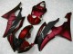 Vermelho Preto Abs Plástico Yamaha R6 2008-2016 Vermelho Preto Abs Plástico Yamaha R6 2008-2016