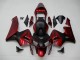 Vermelho Preto Abs Plásticos Honda CBR 600RR 2003-2004 Vermelho Preto Abs Plásticos Honda CBR 600RR 2003-2004