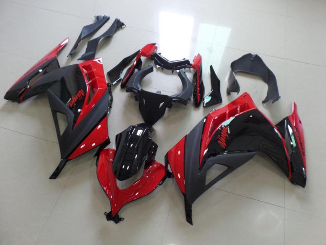 Vermelho Preto Abs Plásticos Kawasaki ZX 300R 2013-2016 Vermelho Preto Abs Plásticos Kawasaki ZX 300R 2013-2016