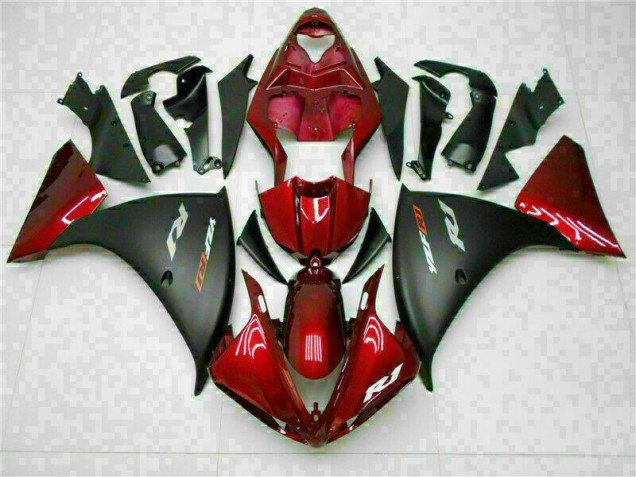 Vermelho Preto Abs Plásticos Yamaha R1 2009-2011 Vermelho Preto Abs Plásticos Yamaha R1 2009-2011