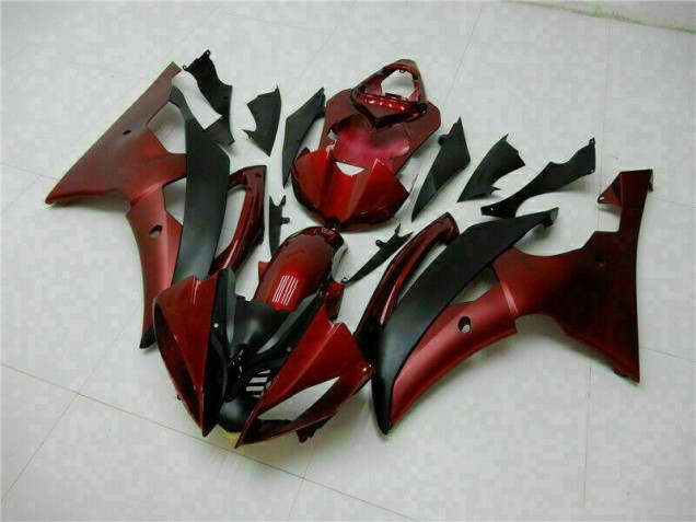 Vermelho Preto Abs Plásticos Yamaha R6 2008-2016 Vermelho Preto Abs Plásticos Yamaha R6 2008-2016