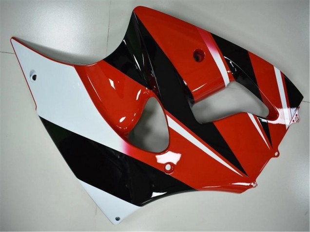 Vermelho Preto Branco Carenagem Kawasaki ZX6R 2000-2002 Vermelho Preto Branco Carenagem Kawasaki ZX6R 2000-2002