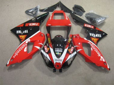 Vermelho Preto Branco Santander Carenagem Yamaha R1 1998-1999