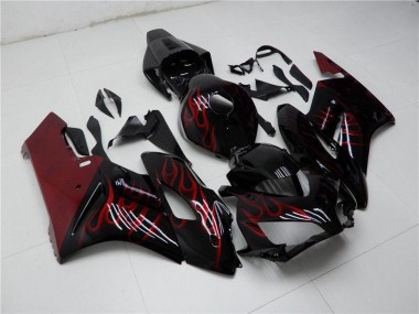 Vermelho Preto Carenagem Honda CBR 1000RR 2004-2005