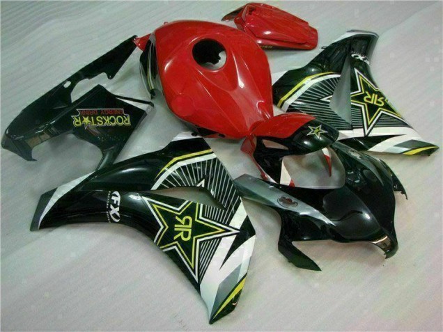 Vermelho Preto Carenagem Honda CBR 1000RR 2008-2011 Vermelho Preto Carenagem Honda CBR 1000RR 2008-2011