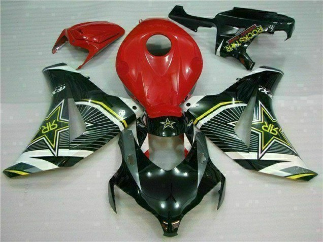 Vermelho Preto Carenagem Honda CBR 1000RR 2008-2011 Vermelho Preto Carenagem Honda CBR 1000RR 2008-2011