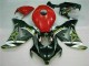 Vermelho Preto Carenagem Honda CBR 1000RR 2008-2011 Vermelho Preto Carenagem Honda CBR 1000RR 2008-2011