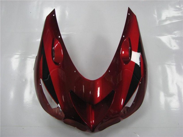 Vermelho Preto Carenagem Kawasaki ZX14R ZZR 1400 2006-2011 Vermelho Preto Carenagem Kawasaki ZX14R ZZR 1400 2006-2011