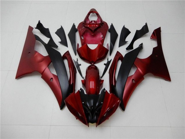 Vermelho Preto Carenagem & Plástico Yamaha R6 2008-2016 Vermelho Preto Carenagem & Plástico Yamaha R6 2008-2016