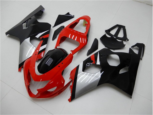 Vermelho Preto Carenagem Suzuki GSXR 600 / 750 K4 2004-2005 Vermelho Preto Carenagem Suzuki GSXR 600 / 750 K4 2004-2005