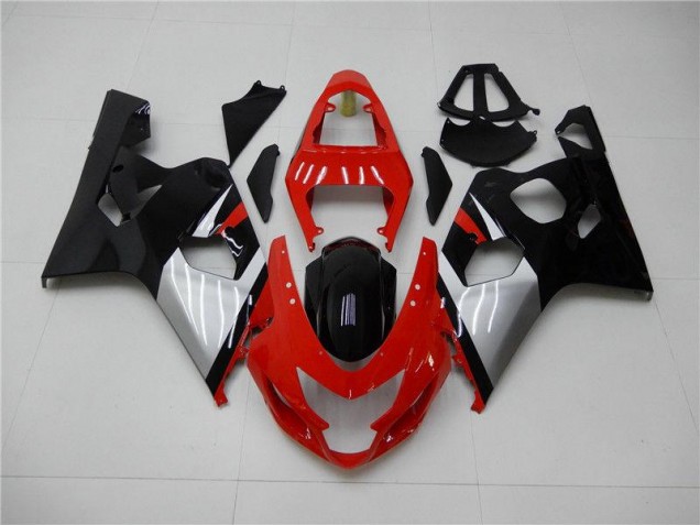 Vermelho Preto Carenagem Suzuki GSXR 600 / 750 K4 2004-2005 Vermelho Preto Carenagem Suzuki GSXR 600 / 750 K4 2004-2005