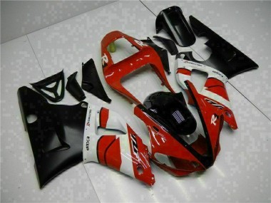Vermelho Preto Carenagem Yamaha R1 2000-2001