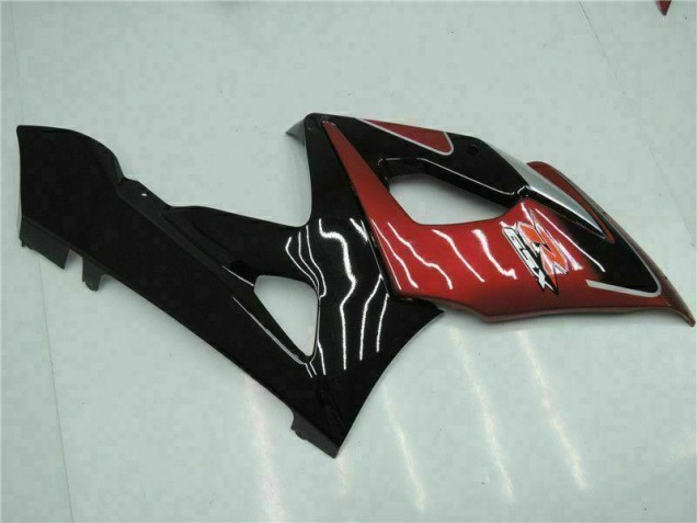Vermelho Preto Carroçaria Suzuki GSXR 1000 K5 2005-2006 Vermelho Preto Carroçaria Suzuki GSXR 1000 K5 2005-2006