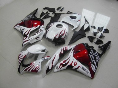 Vermelho Preto Chama Carenagem Honda CBR 600RR 2009-2012