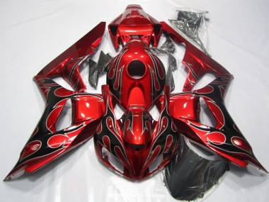 Vermelho Preto Chama Carroçaria Honda CBR 1000RR 2006-2007