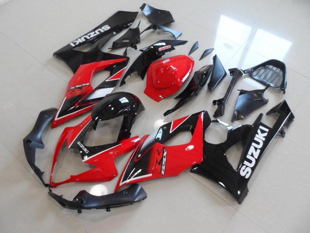 Vermelho Preto Estilo OEM Carenagem Suzuki GSXR 1000 K5 2005-2006 Vermelho Preto Estilo OEM Carenagem Suzuki GSXR 1000 K5 2005-2006