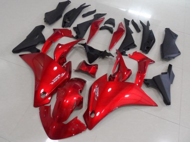 Vermelho Preto Fosco Carenagem Honda CBR 250RR 2011-2013
