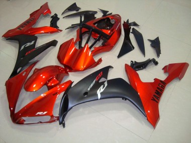 Vermelho Preto Fosco Carenagem Yamaha R1 2004-2006