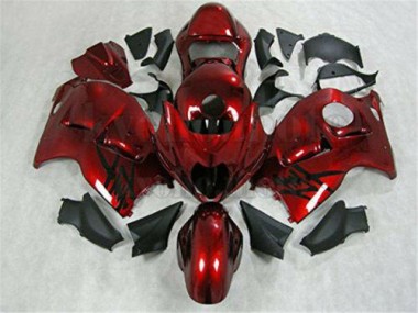 Vermelho Preto Injeção Kits Carenagem Suzuki GSXR 1300 Hayabusa 1996-2007