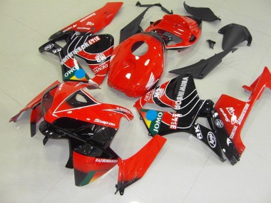 Vermelho Preto Jomo Carenagem Honda CBR 600RR 2005-2006