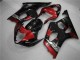 Vermelho Preto Kit Carenagem Suzuki GSXR 1000 K3 2003-2004 Vermelho Preto Kit Carenagem Suzuki GSXR 1000 K3 2003-2004