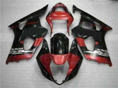 Vermelho Preto Kit Carenagem Suzuki GSXR 1000 K3 2003-2004