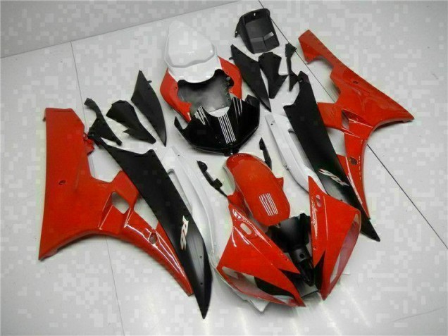 Vermelho Preto Kits Completo Carenagem Yamaha R6 2006-2007