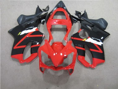 Vermelho Preto Plástico Honda CBR 600 F4i 2001-2003