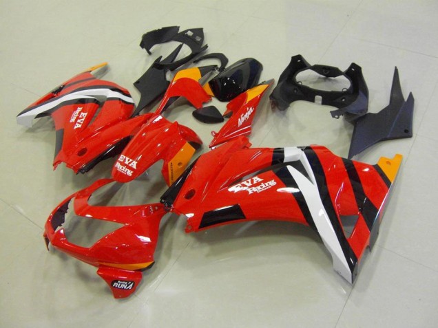 Vermelho Preto Plásticos Kawasaki ZX 250R 2008-2012