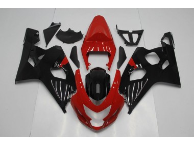 Vermelho Preto Plásticos Suzuki GSXR 750 K4 2004-2005