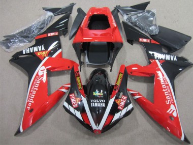 Vermelho Preto Santander Carenagem Yamaha R1 2002-2003