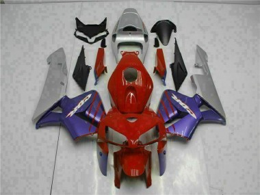 Vermelho Roxo Carenagem Honda CBR 600RR 2005-2006